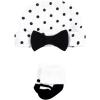 image:imageHudson Baby Unisex Thermal Preemie Layette Set 4pc Short Sleeve OutfitBlack White Dots Short Sleeve