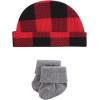 image:imageHudson Baby Unisex Thermal Preemie Layette Set 4pc Short Sleeve OutfitBuffalo Plaid Long Sleeve