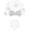 image:imageHudson Baby Unisex Thermal Preemie Layette Set 4pc Short Sleeve OutfitSnowflake Short Sleeve