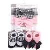 image:imageHudson Baby babygirls 10pc Headband and Socks SetHoundstooth Love
