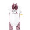 image:imageHudson Baby babygirls Cotton Bodysuit Pant and Shoe SetPlum Wildflower