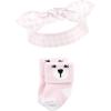 image:imageHudson Baby babygirls Headband and Socks SetBear Leopard