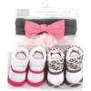 image:imageHudson Baby babygirls Headband and Socks SetPink Leopard