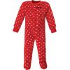 image:imageHudson Baby babygirls Plush Sleep and PlayHudson Baby Unisex Baby Plush Sleep and Play Navy Snowflake 03 MonthsPoinsettia