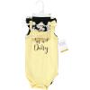 image:imageHudson Baby girls Sleeveless Bodysuit and Headband SetBaby and Toddler TShirt SetBlack Daisy