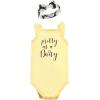 image:imageHudson Baby girls Sleeveless Bodysuit and Headband SetBaby and Toddler TShirt SetBlack Daisy