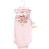 image:imageHudson Baby girls Sleeveless Bodysuit and Headband SetBaby and Toddler TShirt SetSoft Pink Roses