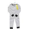 image:imageHudson Baby unisexbaby Cotton Pajama SetWhite Black Stripe