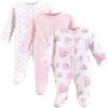 image:imageHudson Baby Baby Preemie Sleep and Play 3 PackPink Floral