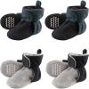 image:imageHudson Baby Fleece Toddler Slipper Booties with Non Skid Bottom 4 PackBlue and Gray