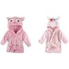 Pink Owl Blue Whimsical Unicorn