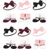 image:imageHudson Baby Girls Headband and Socks GiftsetBurgundy Black
