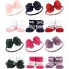 Red Navy Bows Green Purple