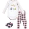 image:imageHudson Baby Unisex Baby Cotton Bodysuit Pant and Shoe SetGirl Baby Bear