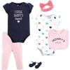 image:imageHudson Baby Unisex Baby Cotton Layette SetBold Mom Dad
