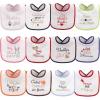 image:imageHudson Baby Unisex Baby Cotton Terry Drooler Bibs With Fiber FillingHoliday Girl Sparkle