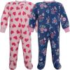 image:imageHudson Baby Unisex Baby Fleece Sleep and PlayBlue Butterfly Floral