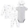 image:imageHudson Baby Unisex Baby Thermal Preemie Layette Set 4pcSnowflake