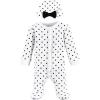 image:imageHudson Baby Unisex Baby Thermal Preemie Sleep and Play and CapBlack White Dots