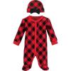 image:imageHudson Baby Unisex Baby Thermal Preemie Sleep and Play and CapGirl Buffalo Plaid