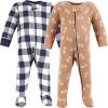 image:imageHudson Baby Unisex Baby Thermal Zipper Sleep and Play 2pkFootball