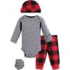 image:imageHudson Baby Unisex Thermal Preemie Layette Set 4pc Short Sleeve OutfitBuffalo Plaid Long Sleeve