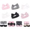image:imageHudson Baby babygirls 10pc Headband and Socks SetHoundstooth Love