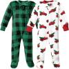 image:imageHudson Baby babygirls Plush Sleep and PlayHudson Baby Unisex Baby Plush Sleep and Play Navy Snowflake 03 MonthsChristmas Tree Truck