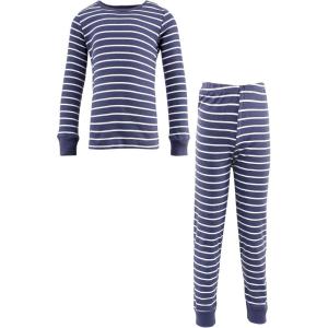 image:imageHudson Baby Baby Cotton Pajama SetDenim Blue Stripe