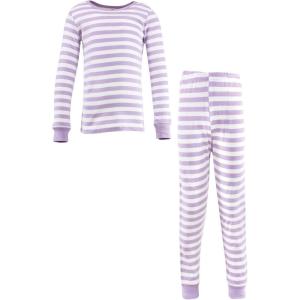 image:imageHudson Baby Baby Cotton Pajama SetLilac Stripe