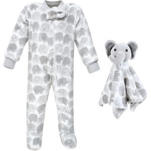 image:imageHudson Baby Baby Flannel Plush Sleep and Play and Security ToyUnisex Elephant