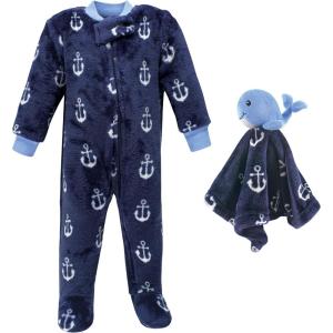 image:imageHudson Baby Baby Flannel Plush Sleep and Play and Security ToyWhale Anchor