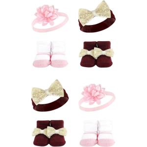 image:imageHudson Baby Baby Girls 8pc Headband and Socks SetFlower