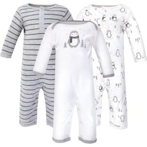 image:imageHudson Baby Cotton Union Suit 2 Pack PantsGray Penguin