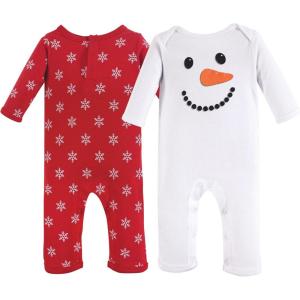 image:imageHudson Baby Cotton Union Suit 2 Pack PantsSnowman