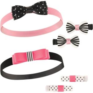 image:imageHudson Baby Cotton and Synthetic Headbands Size 024 MonthsBlack Pink