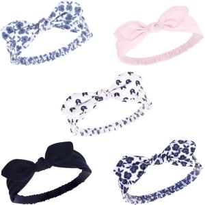 image:imageHudson Baby Cotton and Synthetic Headbands Size 024 MonthsBlue Floral