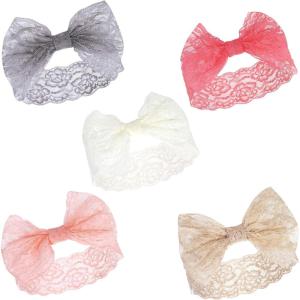 image:imageHudson Baby Cotton and Synthetic Headbands Size 024 MonthsCharcoal Pink