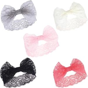 image:imageHudson Baby Cotton and Synthetic Headbands Size 024 MonthsCream Black