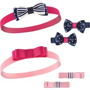 image:imageHudson Baby Cotton and Synthetic Headbands Size 024 MonthsNavy Pink