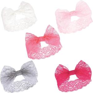 image:imageHudson Baby Cotton and Synthetic Headbands Size 024 MonthsPink White
