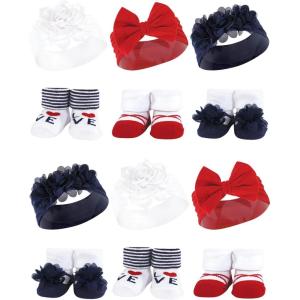 image:imageHudson Baby Girls Headband and Socks GiftsetNavy Red