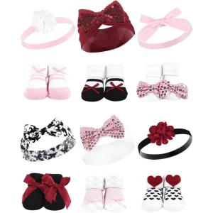 image:imageHudson Baby Girls Headband and Socks GiftsetPink Sequin Red Sequin