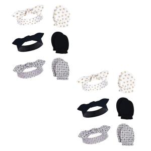image:imageHudson Baby Infant Girl Cotton Headband and Scratch Mitten Set Dots 12Piece 06 MonthsXoxo 12piece