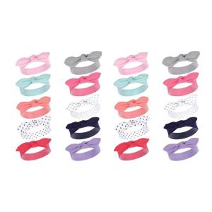 image:imageHudson Baby Infant Girl Cotton and Synthetic Headbands Bright Colors 20Piece 024 MonthsBright Colors 20piece