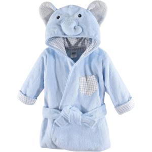 image:imageHudson Baby Unisex Baby Cotton Animal Face BathrobeBlue Elephant