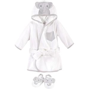 image:imageHudson Baby Unisex Baby Cotton Animal Face BathrobeModern Elephant