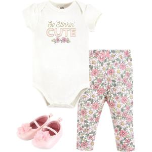 image:imageHudson Baby Unisex Baby Cotton Bodysuit Pant and Shoe SetSo Stinkin Cute