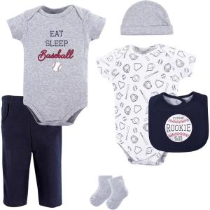 image:imageHudson Baby Unisex Baby Cotton Layette SetBaseball