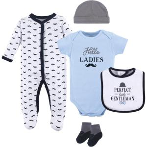 image:imageHudson Baby Unisex Baby Cotton Layette SetBlue Little Gentleman